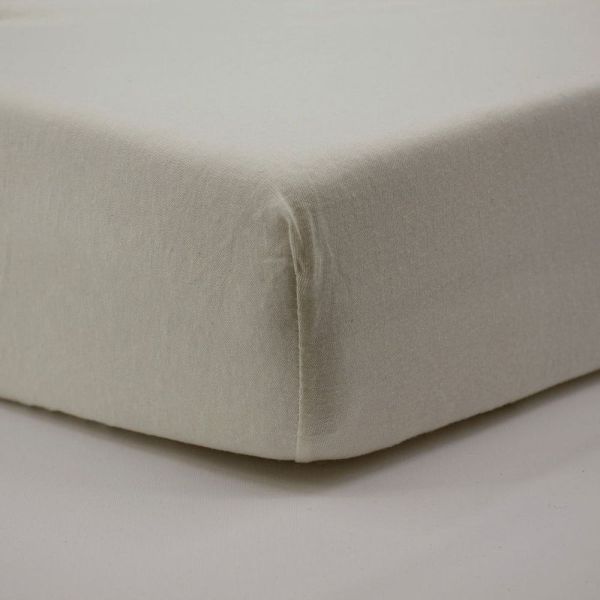 Lot de 2 Draps housse jersey bio 60 x 120 cm - Ecru / Blé