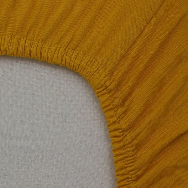 Lot de 2 Draps housse jersey bio 70 x 140 cm - Ecru / Pollen