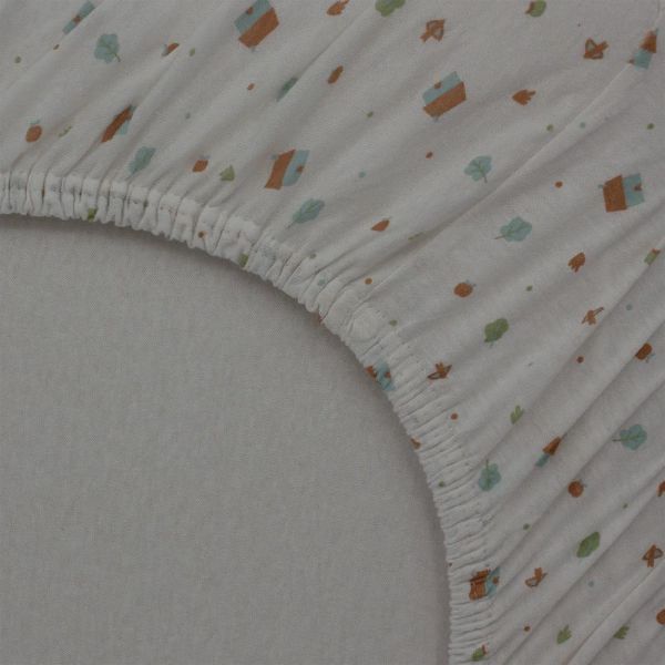 Lot de 2 Draps housse jersey bio 70 X 140 cm - Maisons - pécan