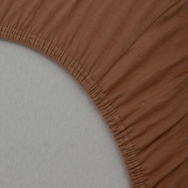 Lot de 2 Draps housse jersey bio 70 X 140 cm - Maisons - pécan