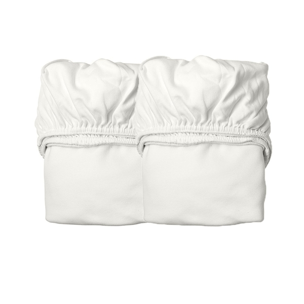 Lot de 2 draps housses pour berceau suspendu Blanc