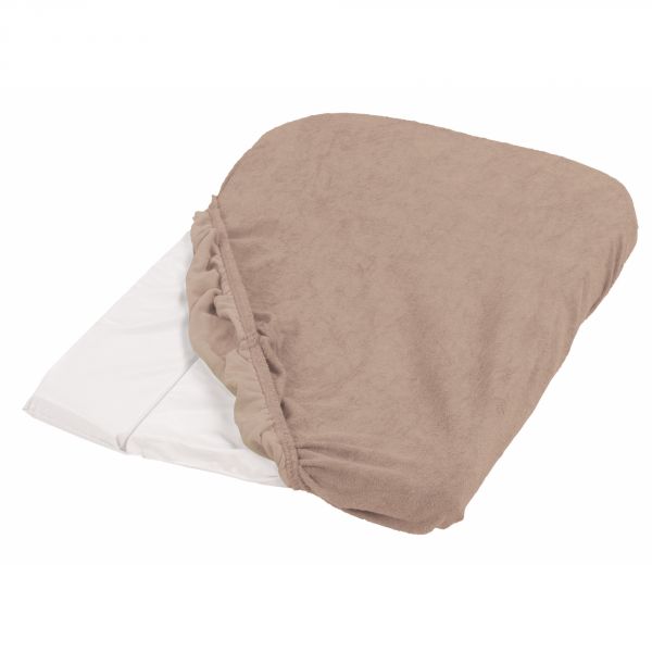 Lot de 2 housses de matelas à langer noisette