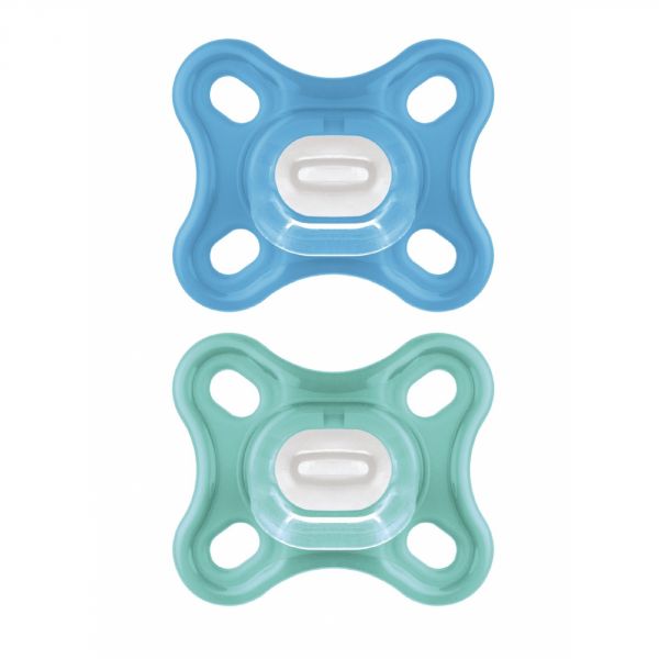 Lot de 2 sucettes Comfort 0 mois+ Bleu