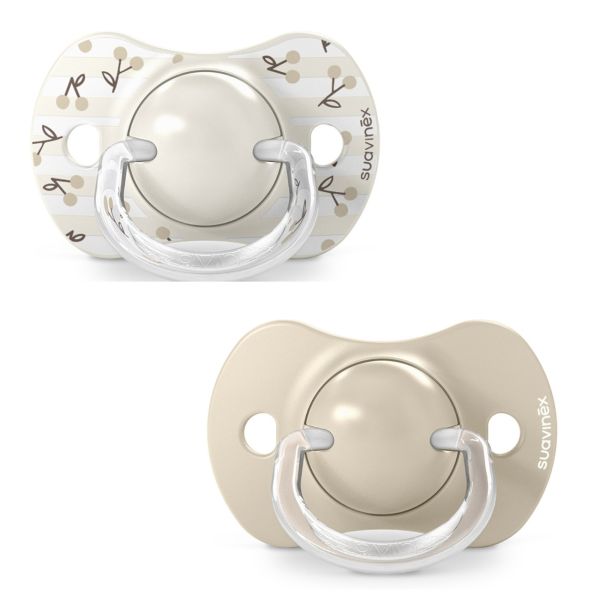 Lot de 2 sucettes symétriques SX Pro Birdies 0-6 mois Beige