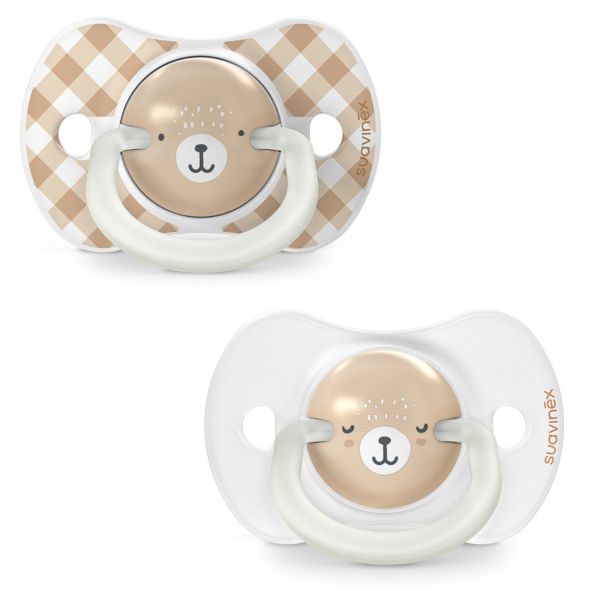 Lot de 2 sucettes symétriques SX Pro Wild&ampFree 0-6 mois Marron