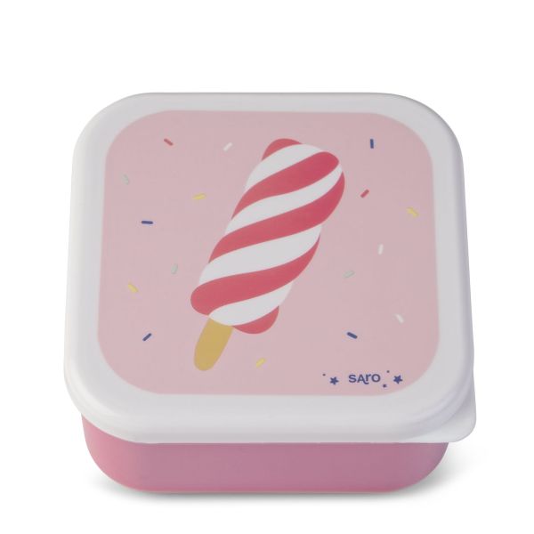 Lot de 3 Lunch box enfant Rose