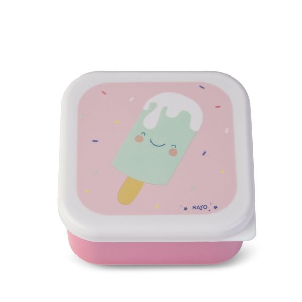 Lot de 3 Lunch box enfant Rose
