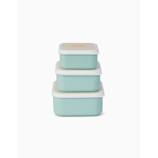 Lot de 3 Lunch box enfant Vert