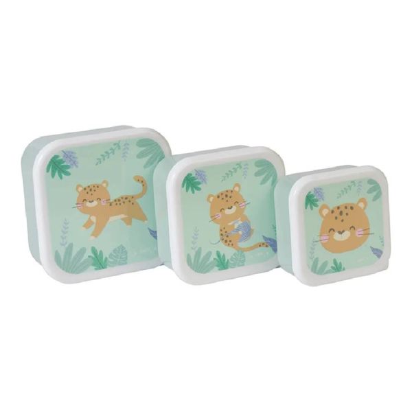 Lot de 3 Lunch box enfant Vert