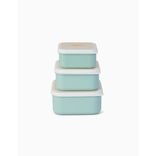Lot de 3 Lunch box enfant Vert