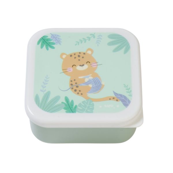Lot de 3 Lunch box enfant Vert