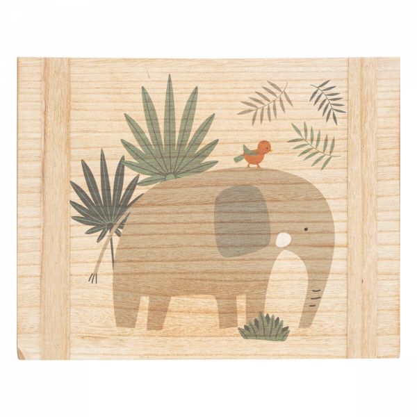 Lot de 3 cagettes de rangement Jungle