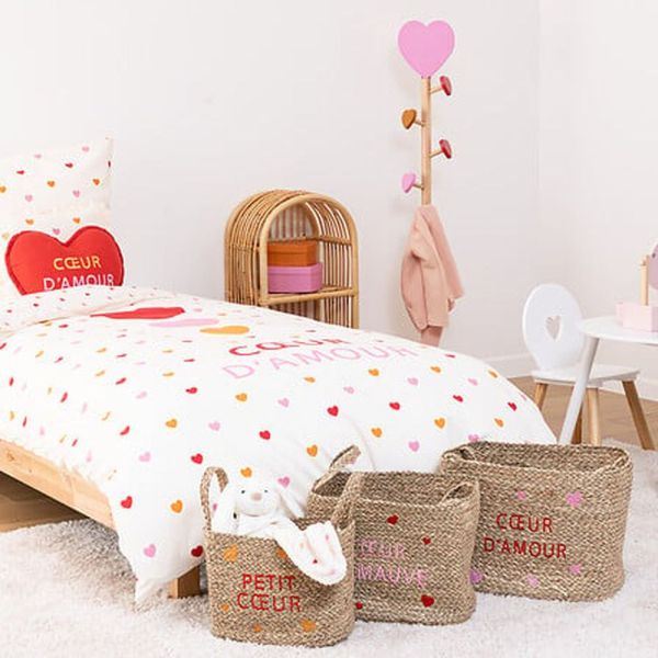 Lot de 3 paniers Amour