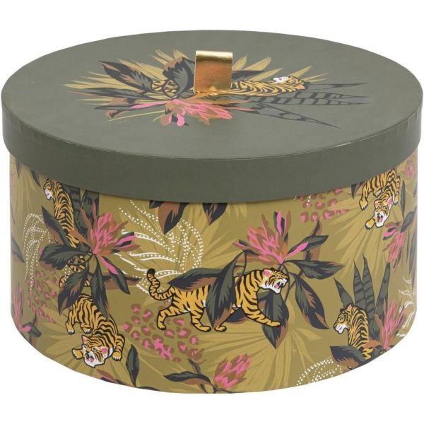 Lot de 4 boîtes de rangement Tropical