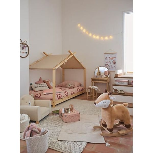 Lot de 4 cintres bois naturel