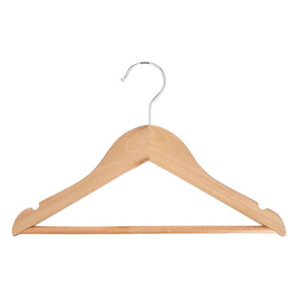 Lot de 4 cintres bois naturel