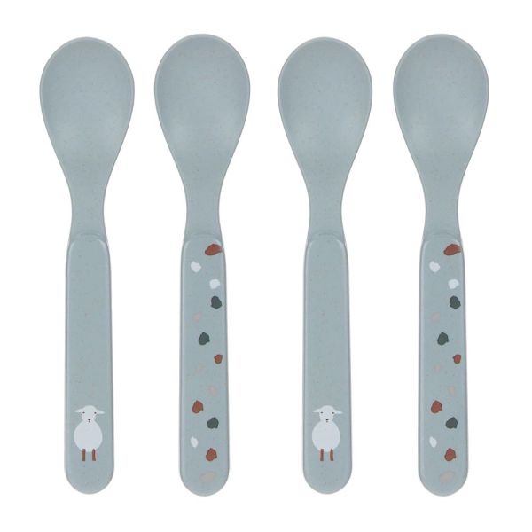 Lot de 4 cuillères Tiny Farmer Bleu