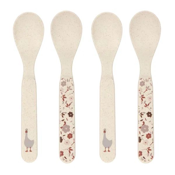 Lot de 4 cuillères Tiny Farmer Beige