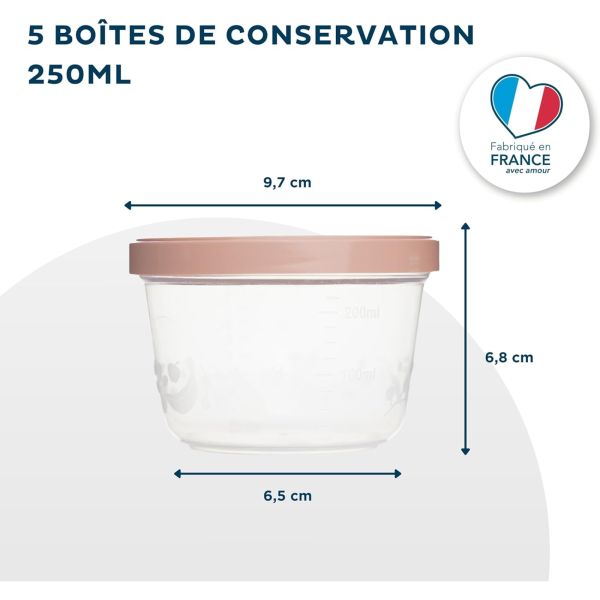Boite de conservation 5 pièces