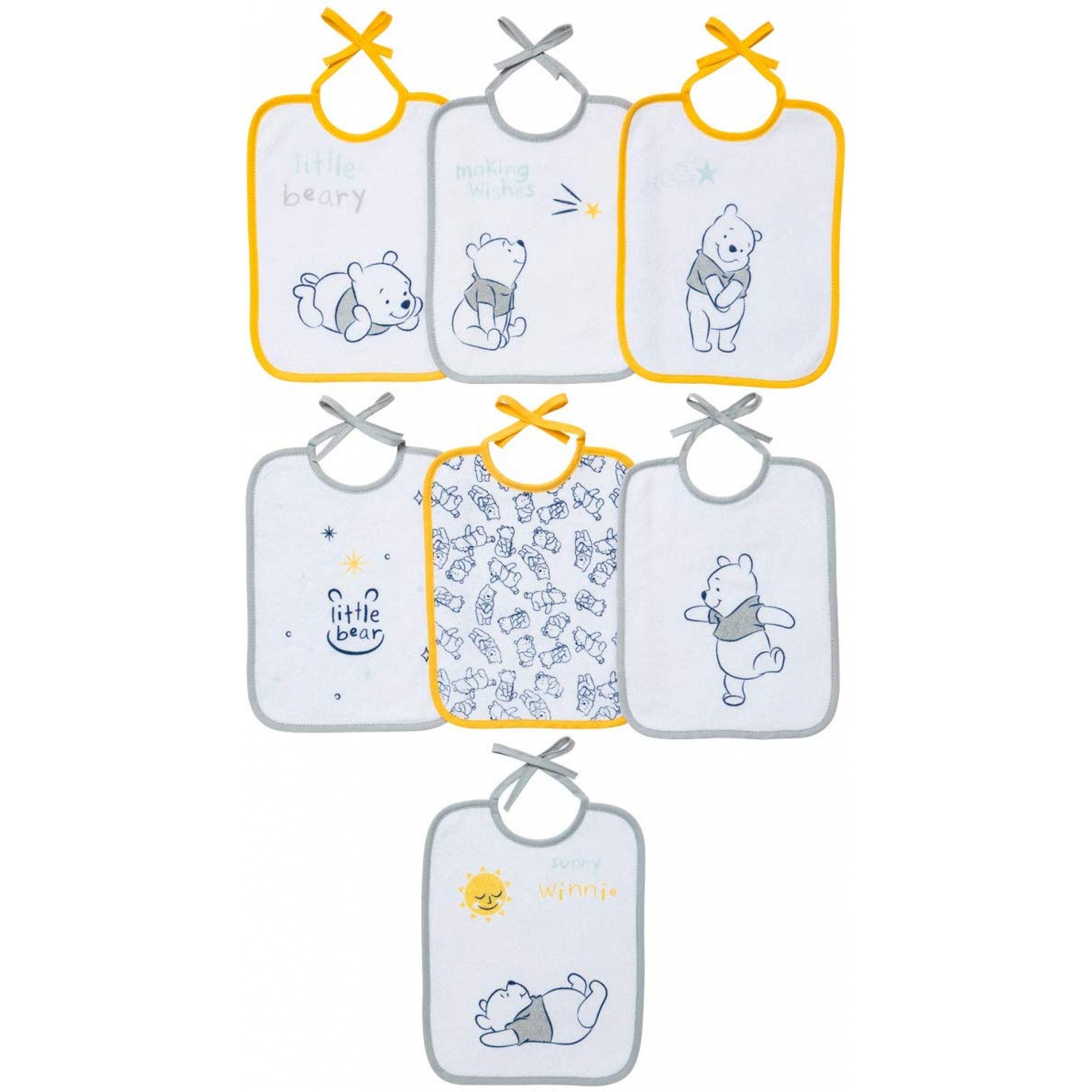 Babycalin Lot De 7 Bavoirs Naissance Winnie Made In Bebe Babycalin Lot De 7 Bavoirs Naissance Winnie Made In Bebe
