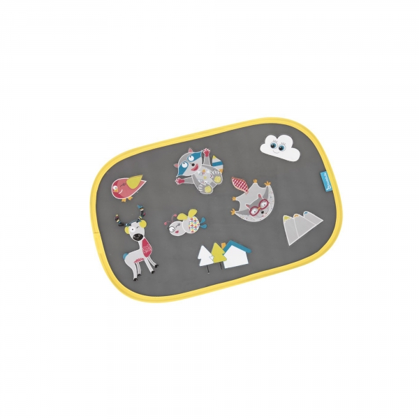 Lot de 2 pare-soleil + stickers Montagne