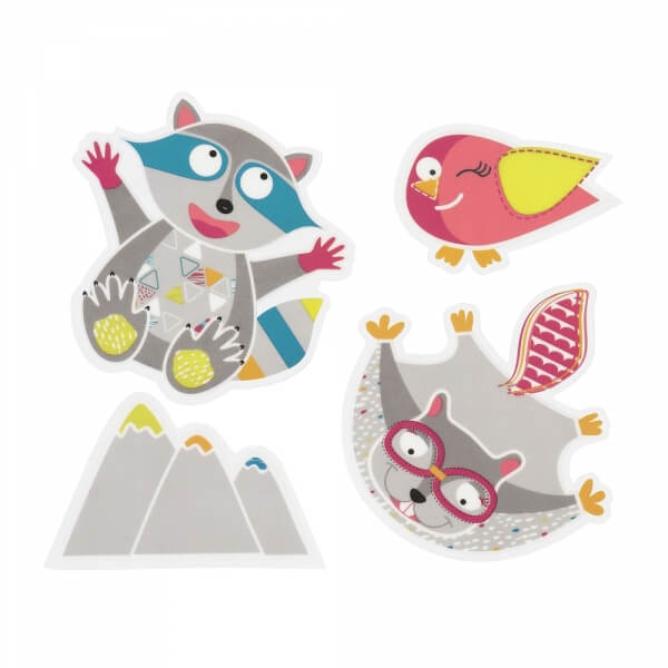 Lot de 2 pare-soleil + stickers Montagne