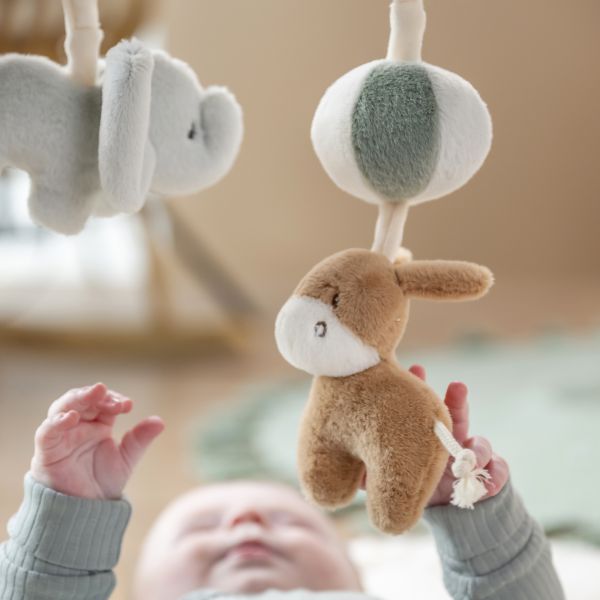 Arches en bois avec jouets a suspendre 60x49cm