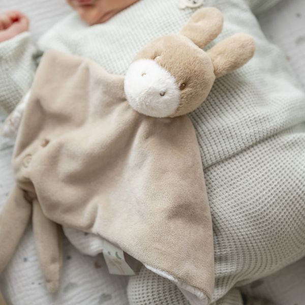 Doudou Loulou âne velours caramel