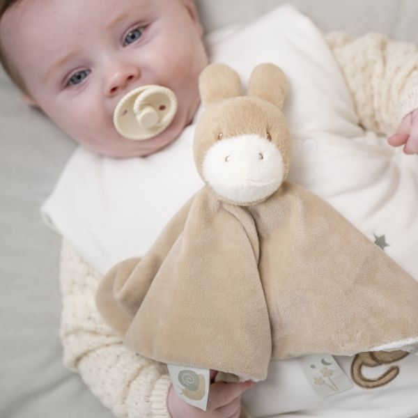 Doudou Loulou âne velours caramel