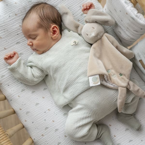 Doudou Loulou lapin velours sable