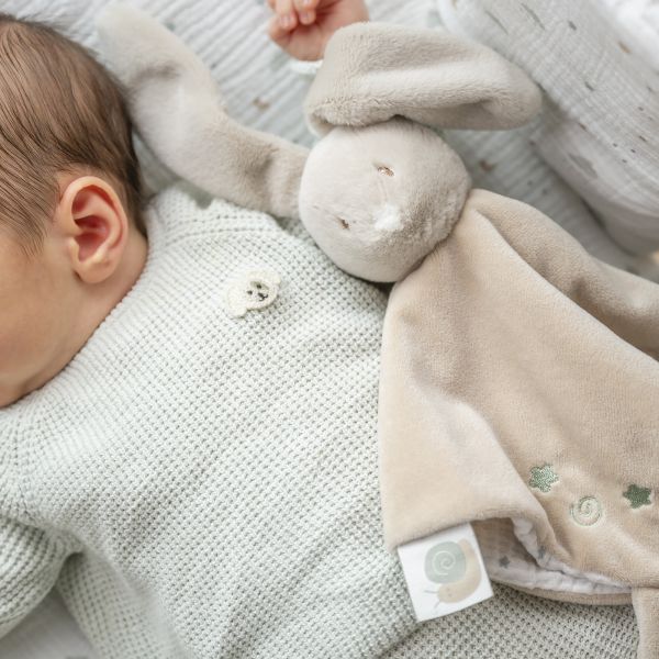 Doudou Loulou lapin velours sable