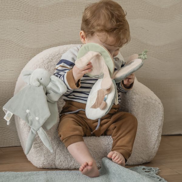 Livre d'eveil en tissu escargot