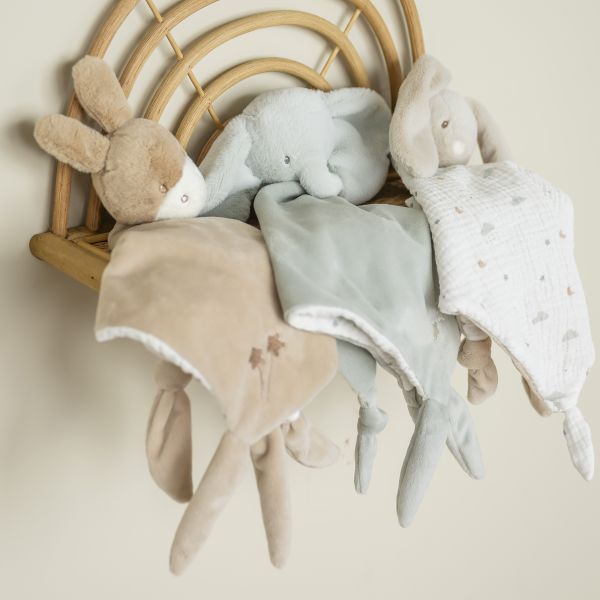 Maxi doudou Loulou âne caramel