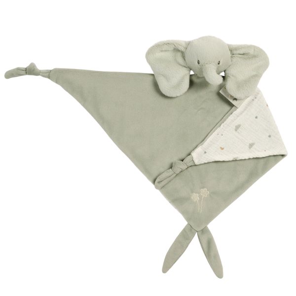 Maxi doudou Loulou elephant vert tilleul