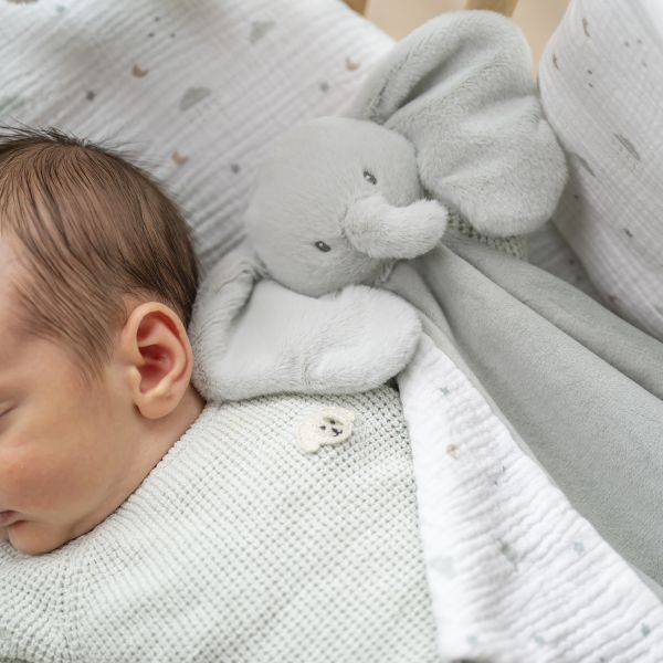 Maxi doudou Loulou elephant vert tilleul