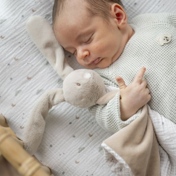 Maxi doudou Loulou lapin sable