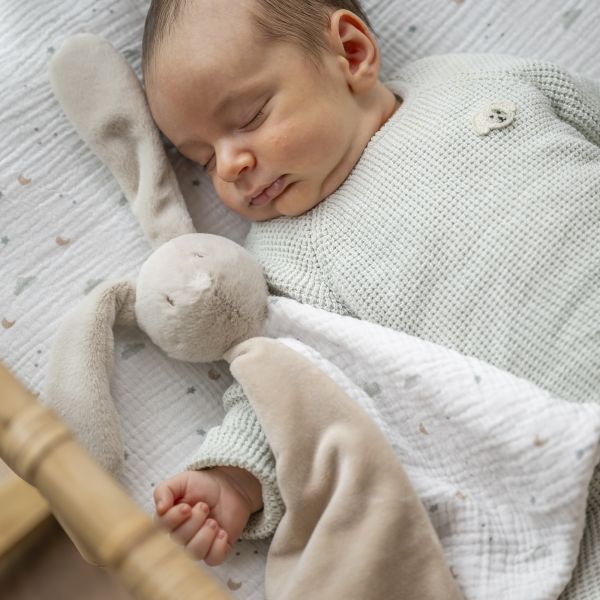 Maxi doudou Loulou lapin sable