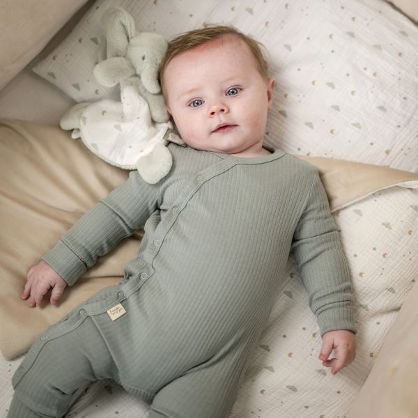 Mini doudou Loulou elephant vert tilleul
