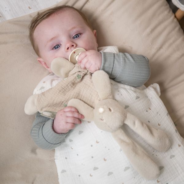 Mini doudou Loulou lapin sable