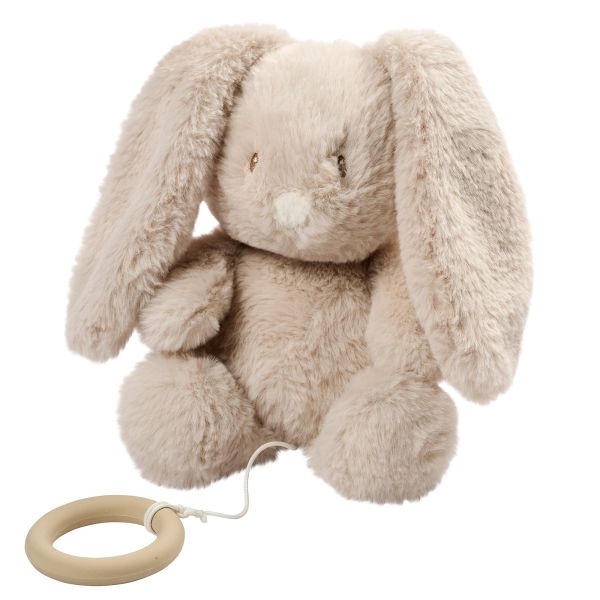 Peluche musicale lapin Loulou sable