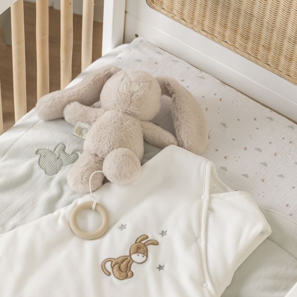 Peluche musicale lapin Loulou sable