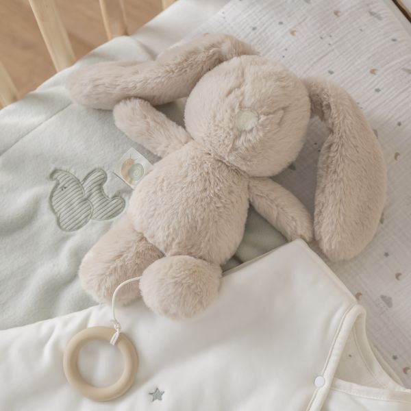 Peluche musicale lapin Loulou sable