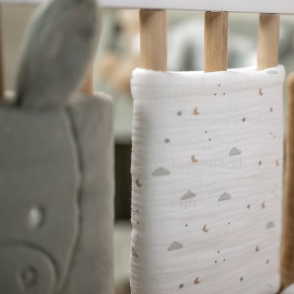 Lot de 6 protège-barreaux de lit bébé Loulou