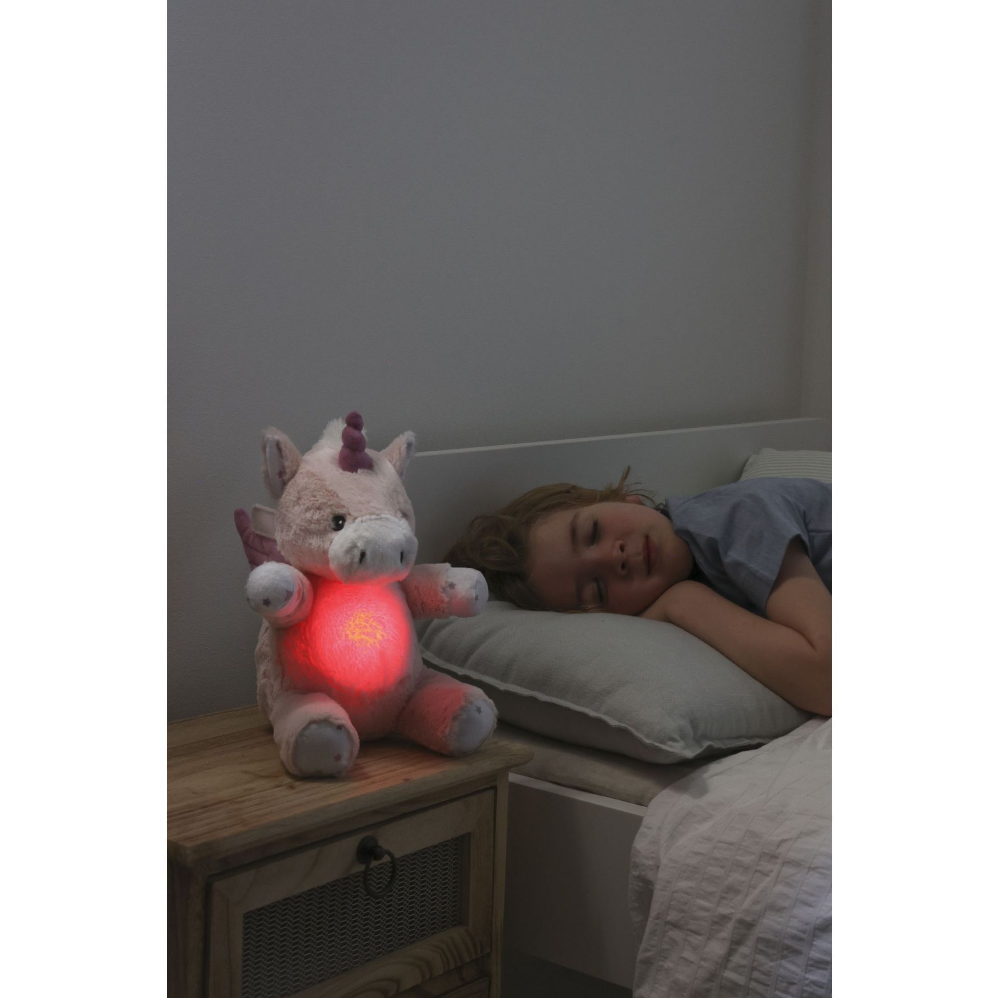 Licorne Peluche Lumineuse - Veilleuse & Doudou