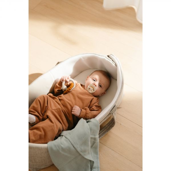 Lot de 3 langes en gaze de coton Lovely mini leaves green
