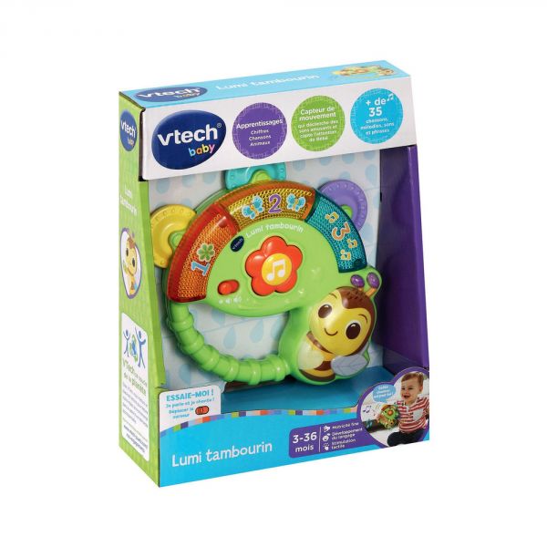 Jouet musical Tambourin Lumi interactif
