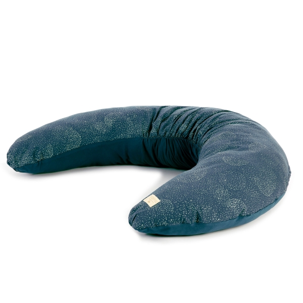 Coussin d'allaitement Luna Gold bubble night blue