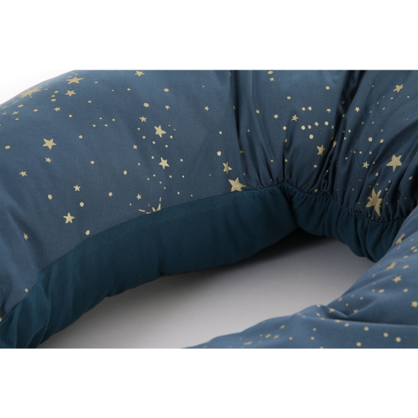 Coussin d'allaitement Luna - Gold stella night blue