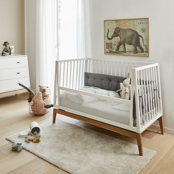 Chambre bébé trio Luna Lit 60x120cm + Commode + Armoire Large