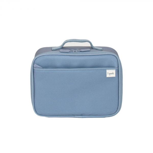 Lunch bag isotherme en tissu recyclé Bleu